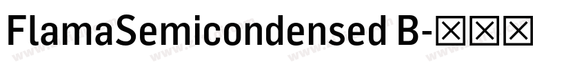 FlamaSemicondensed B字体转换